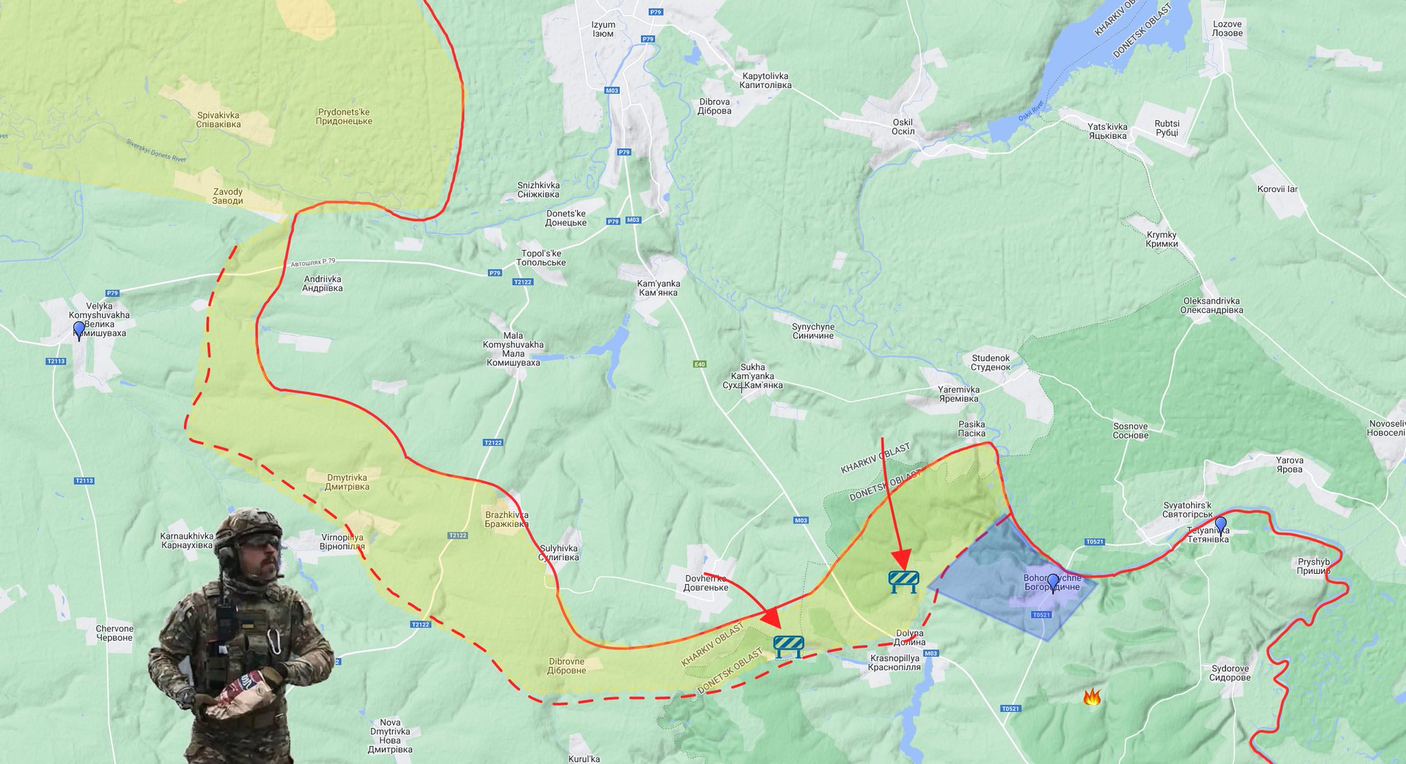 Izium area: Bohorodychne liberated, RU attacks fail on Pasika, Dovhen’ke