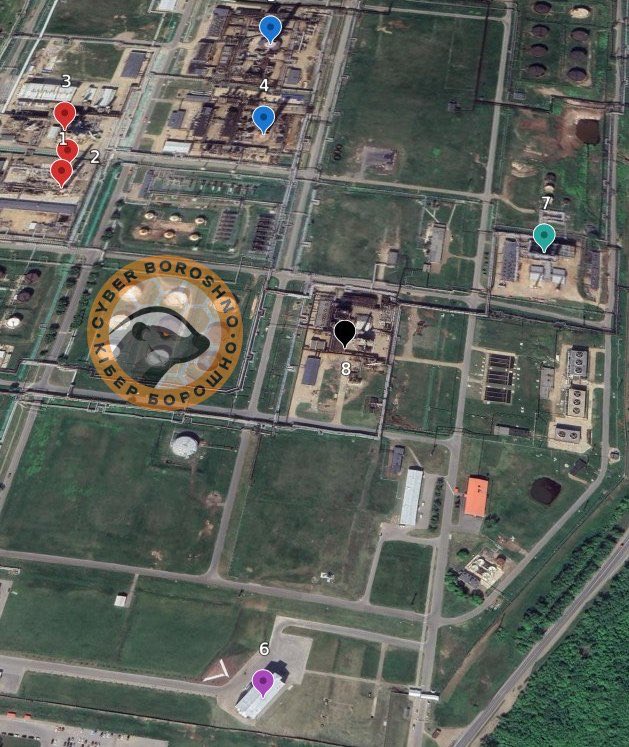 Drone strike on Bashneft UNPZ AVT-5 unit