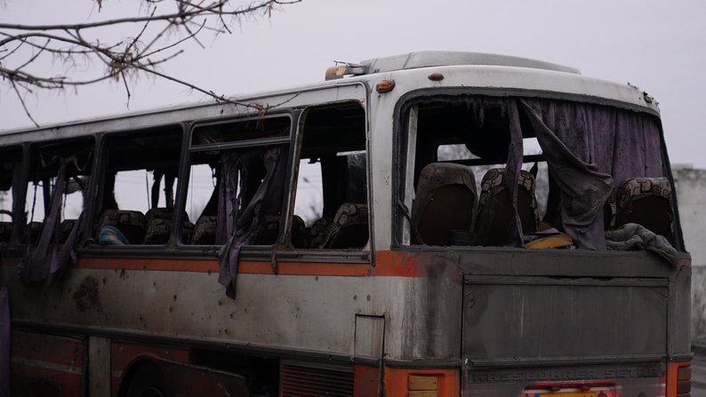 Ternivka mourns 12 coal miners killed in Russian drone attack on bus