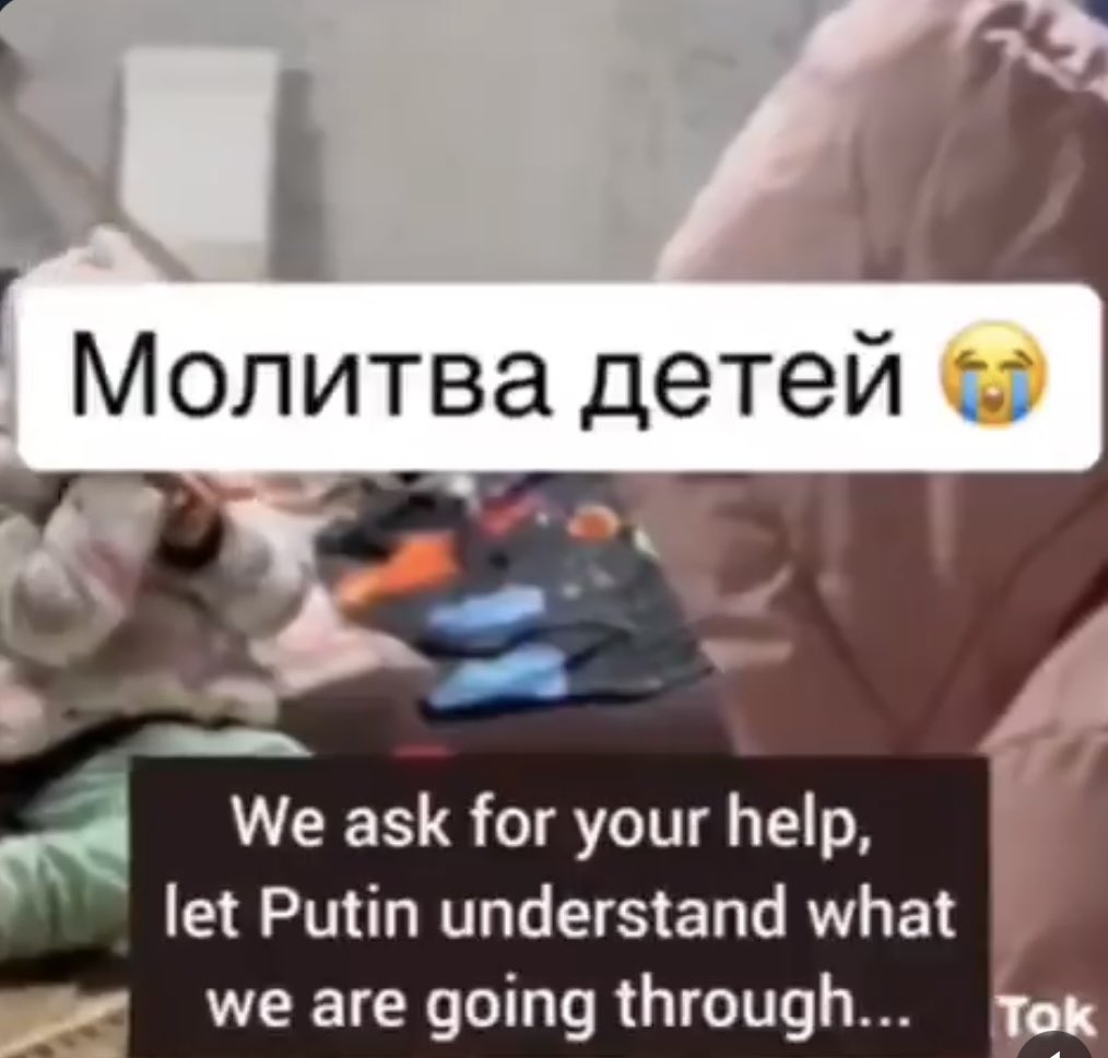 Ukrainian children shout ‘Putin die’ after air raid alerts