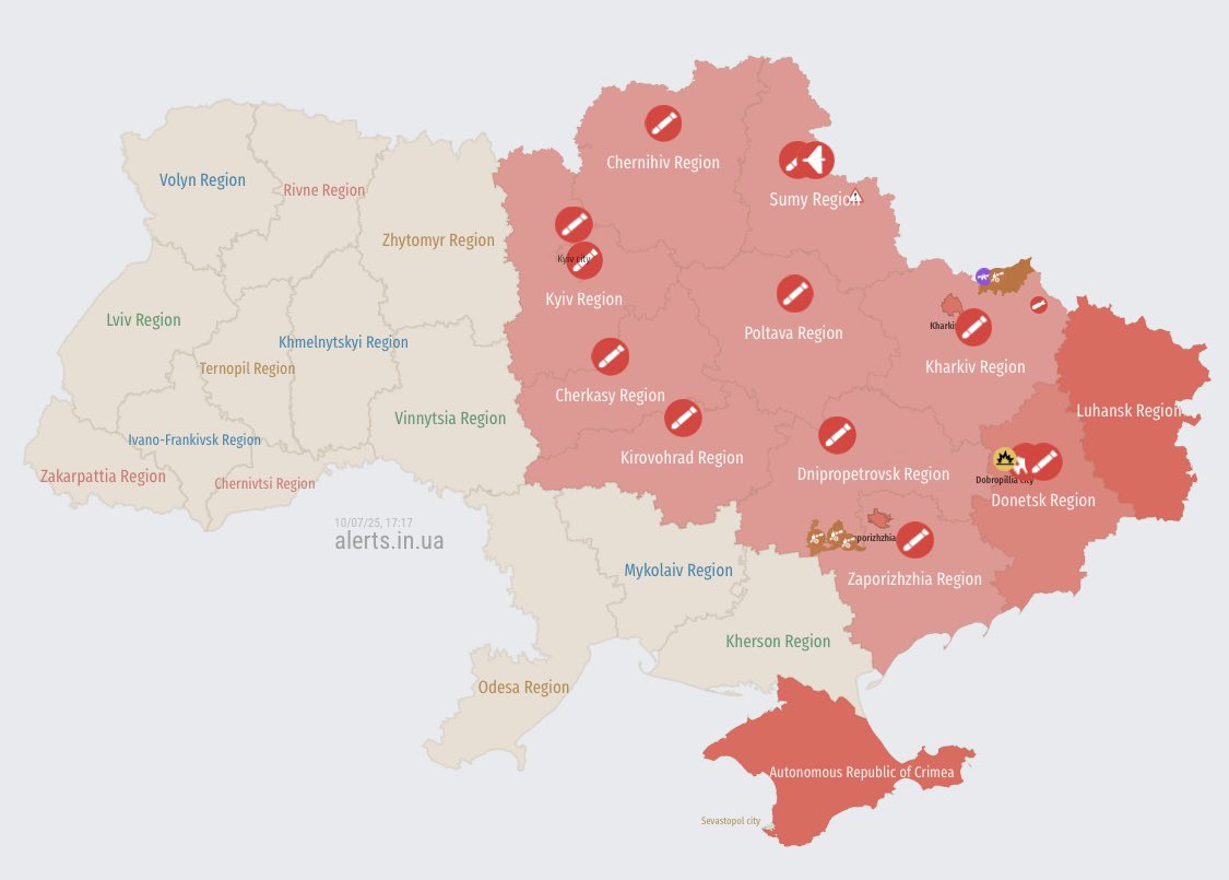 Current Air Threat Situation in Ukraine