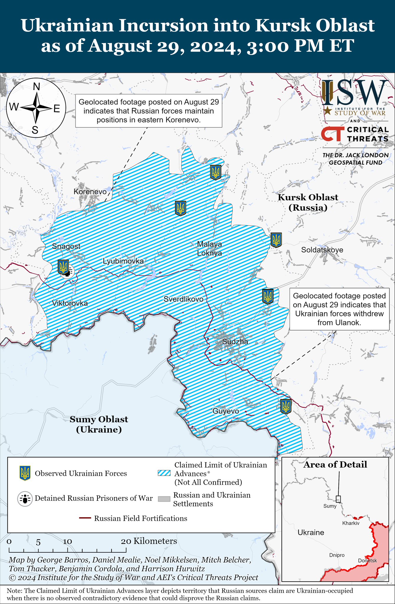 Ukraine War Sources August 2024