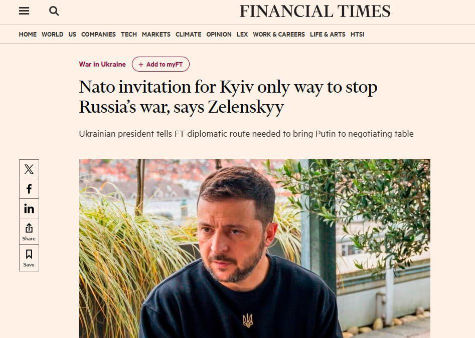 Zelensky says no to land for NATO, open to real peace
