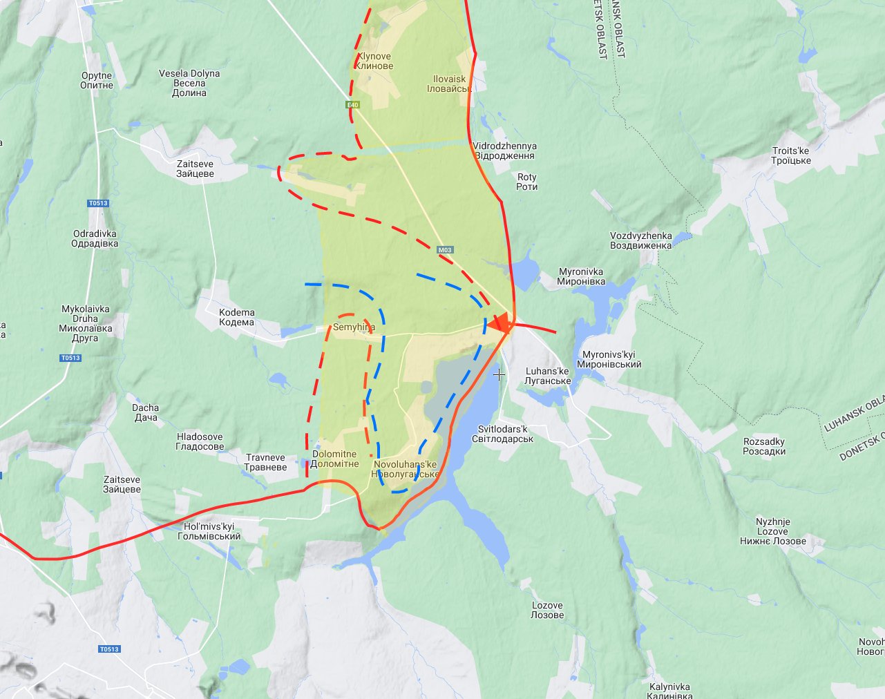 Russian forces attack near Uglehirska thermal power plant