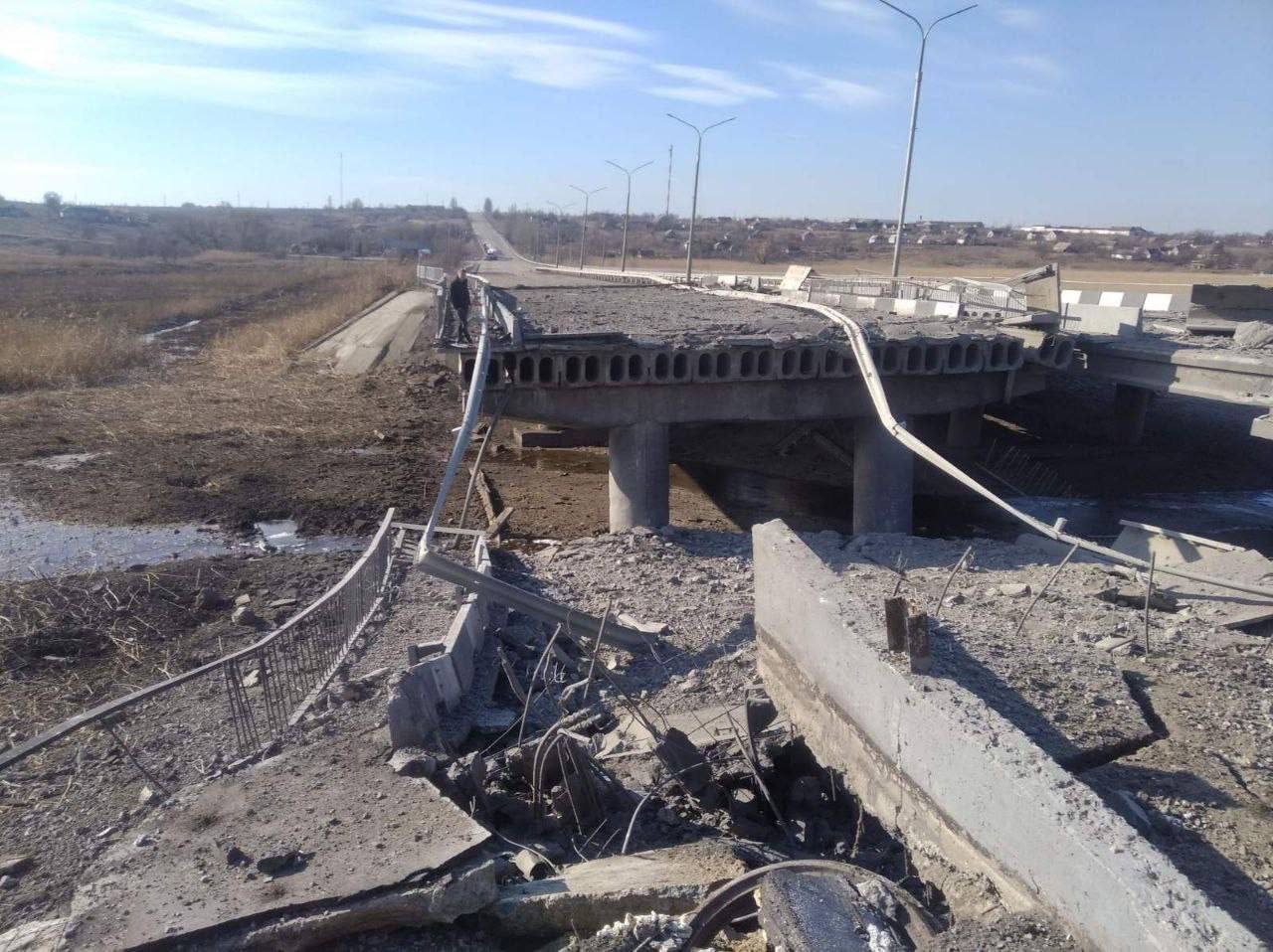 Russia-Ukraine War: Bridge near Kamenskoye bombed by Russian army.