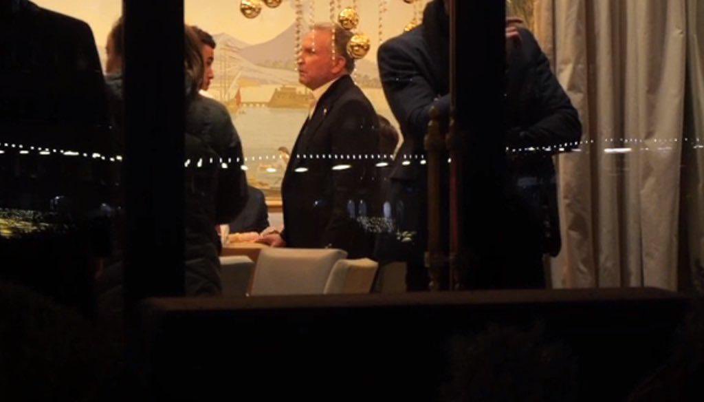 Post-negotiation dinner in Geneva