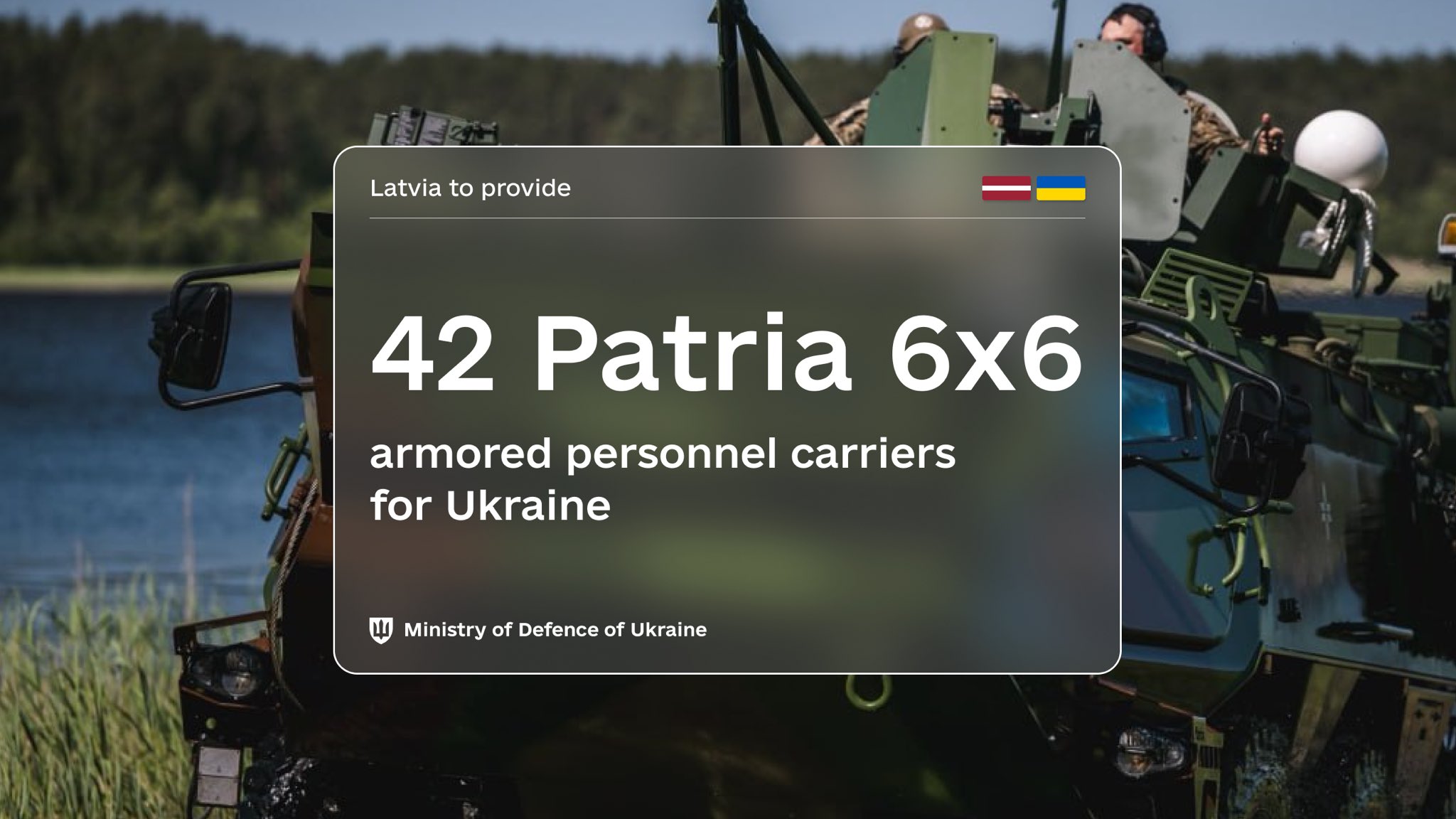 Lettonie envoie 42 blindés à l’Ukraine