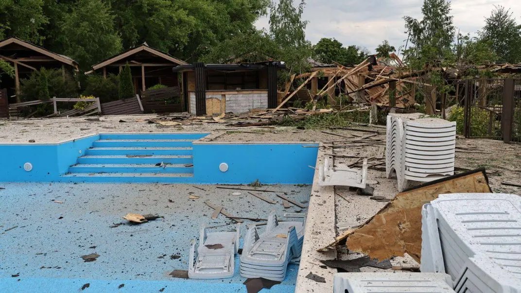Russian strike on recreation center kills six in Kharkiv district