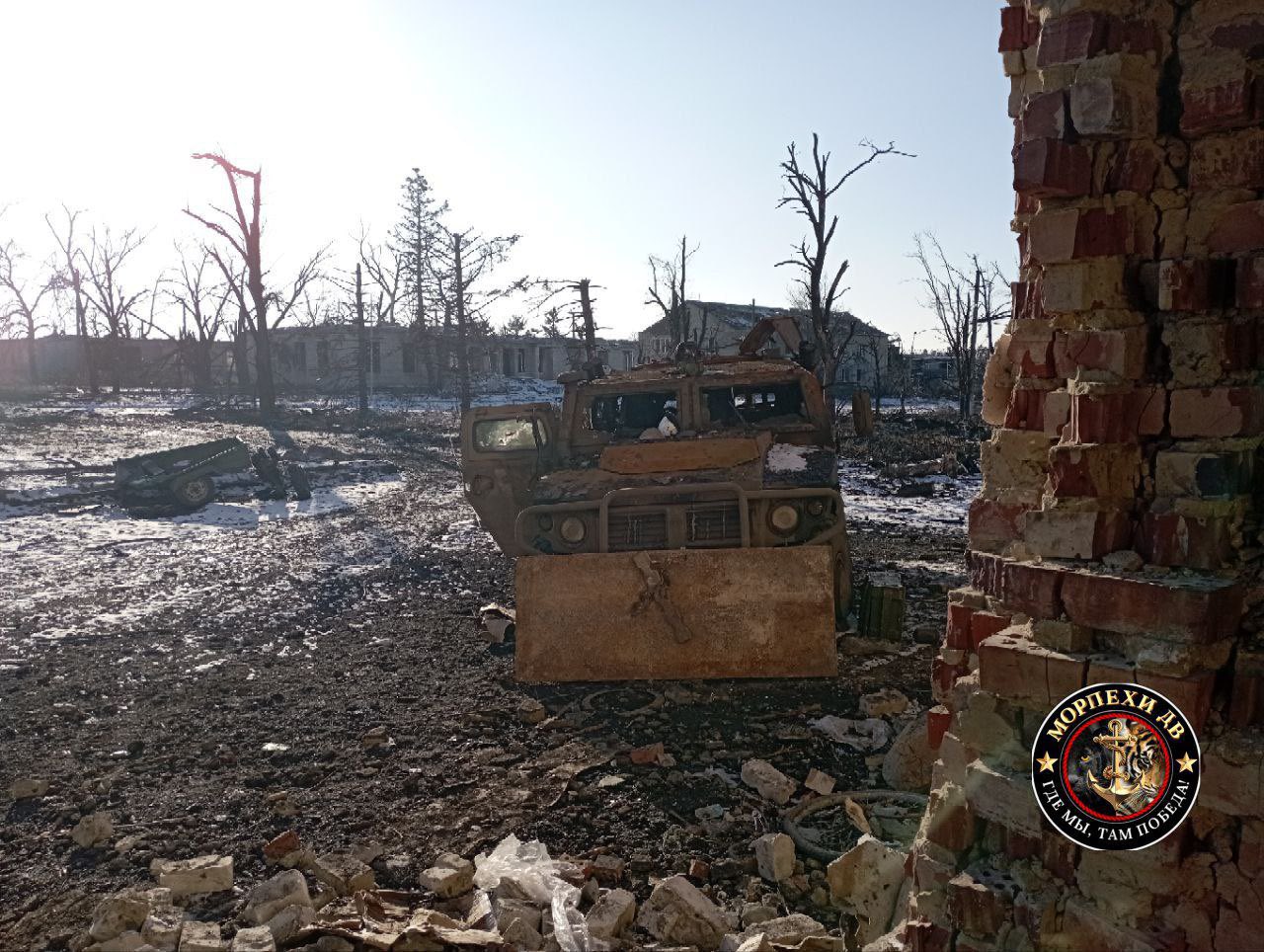 Destroyed Russian Tiger-M Armored Vehicle in Kursk Region
