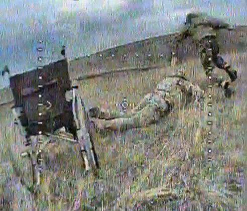 Soldats russes blessés utilisés comme chair à canon