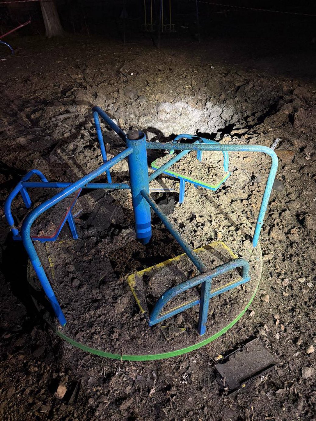 Russian drone hits playground in Kryvyi Rih