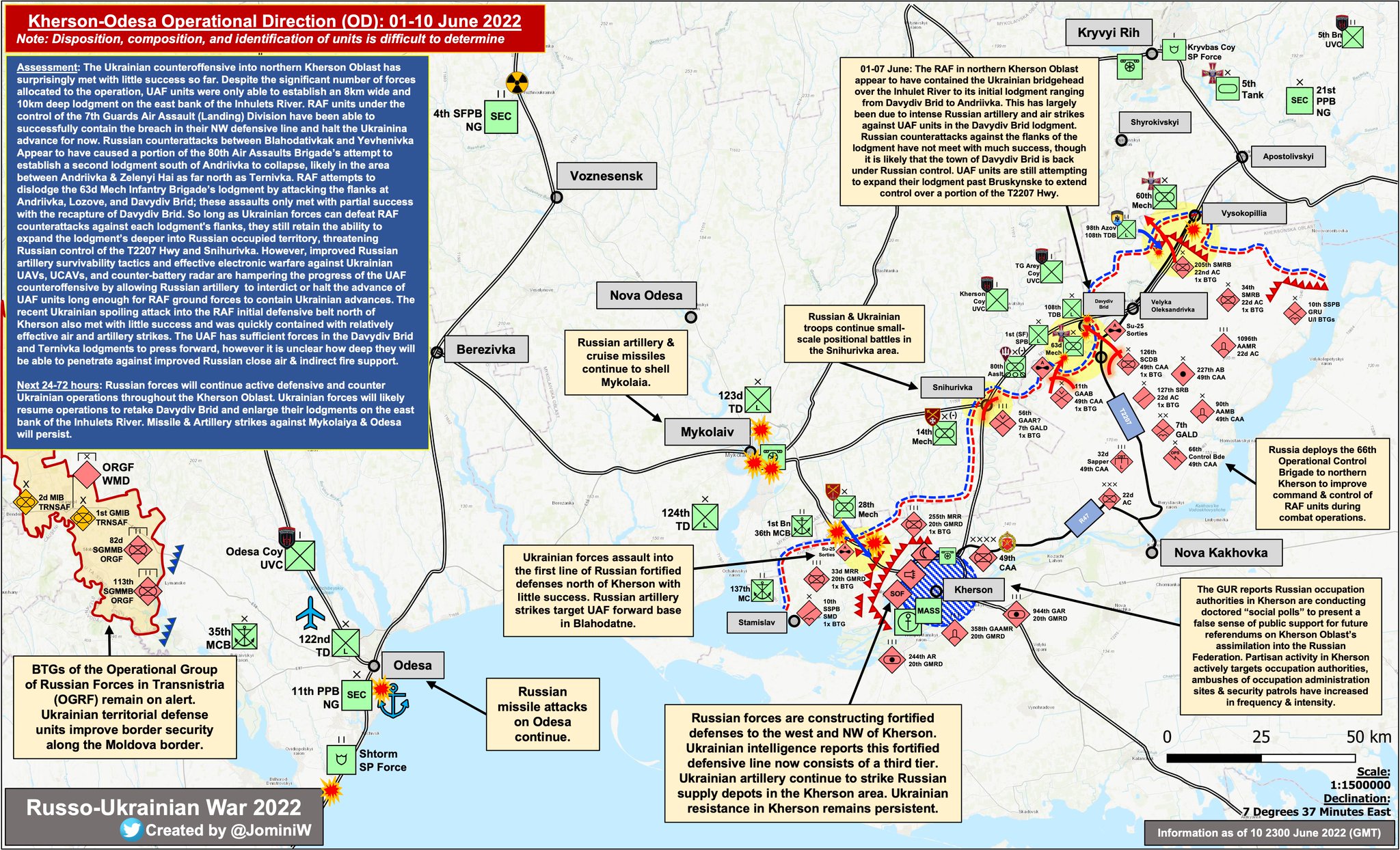 Ukrainian counteroffensive limited in southern Kherson