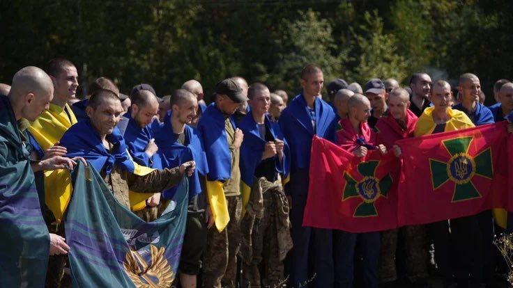 115 Ukrainian POWs return home