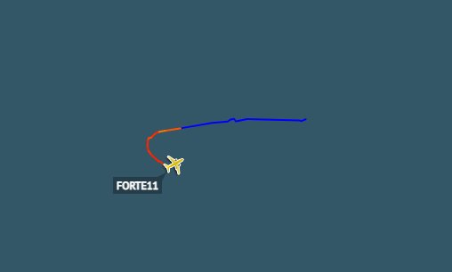 FORTE11 flying below 5,000 feet over Black Sea?