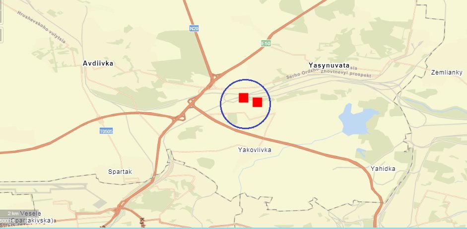Strike on Yasynuvata railway hub