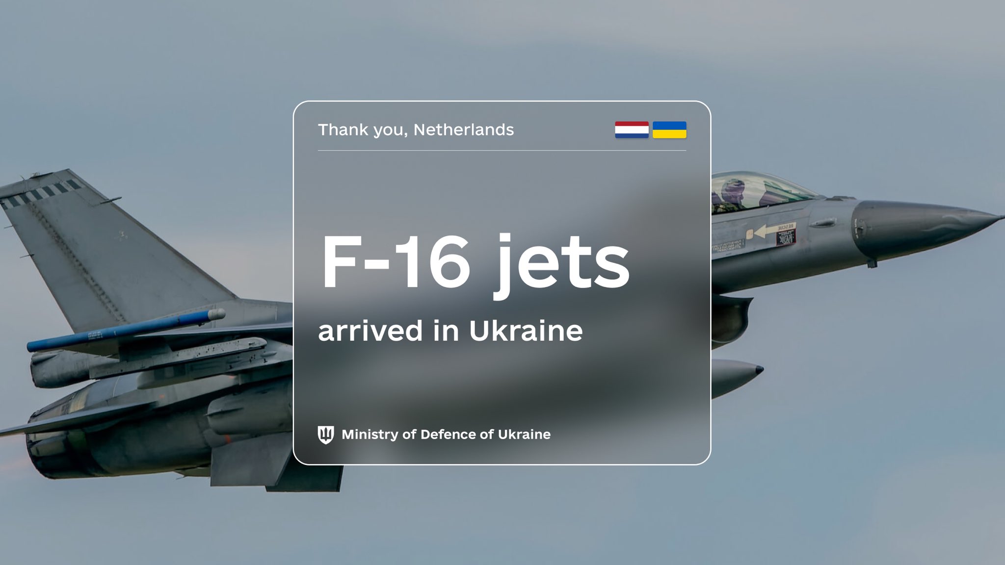Netherlands delivers F-16 jets to Ukraine, bolstering defense and victory efforts.