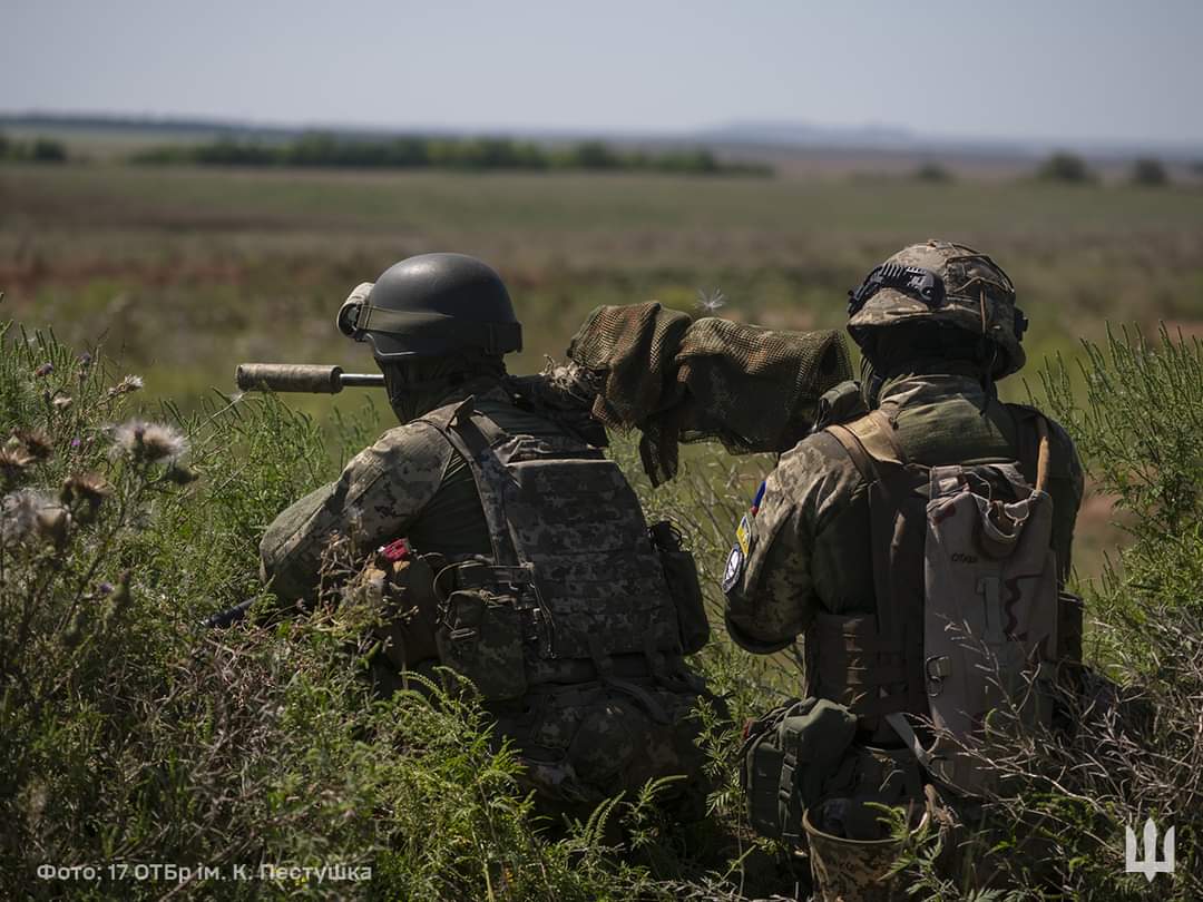 Ukrainian Soldiers of 17th Tank Brigade at the Front