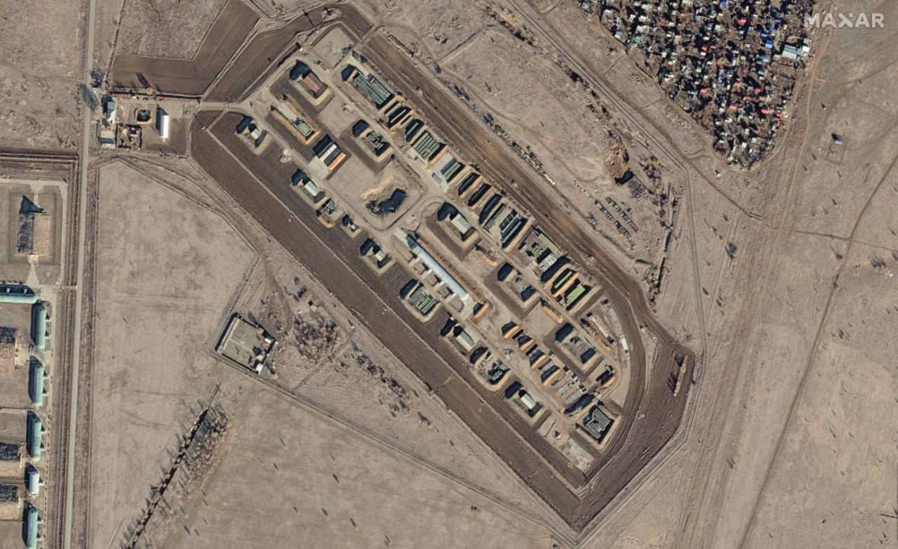 Satellite images of aftermath of strike