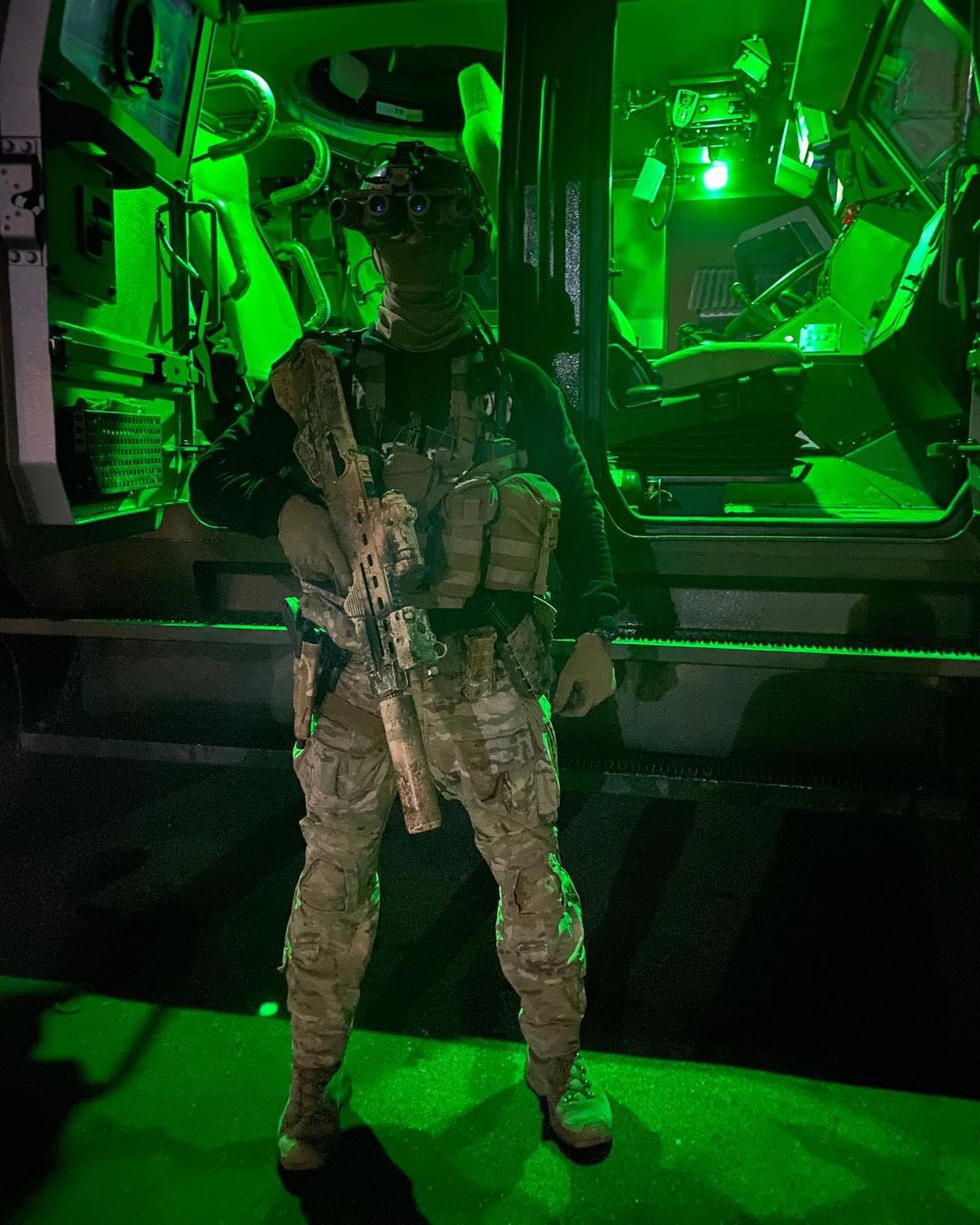 Ukrainian SOF Operator in Night Vision