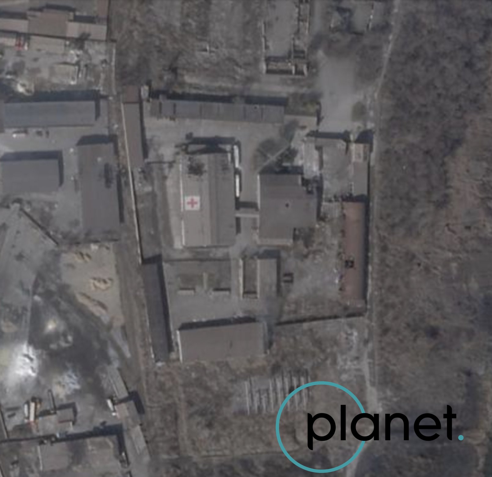 Satellite imagery comparison of location between March 21 and 28