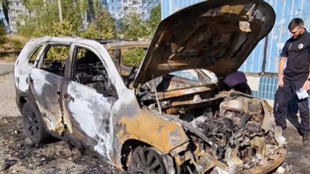 Fire destroys car of 93rd Brigade patronage chief in Dnipro