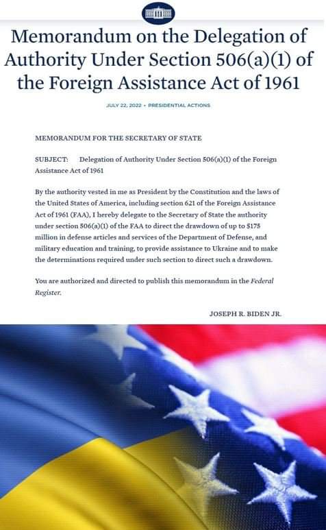 US Allocates $175 Million for Ukraine Defense Aid