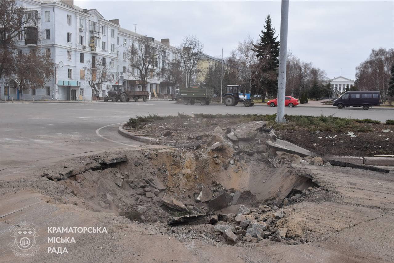 Two children among victims of a Russian strike on Kramatorsk
