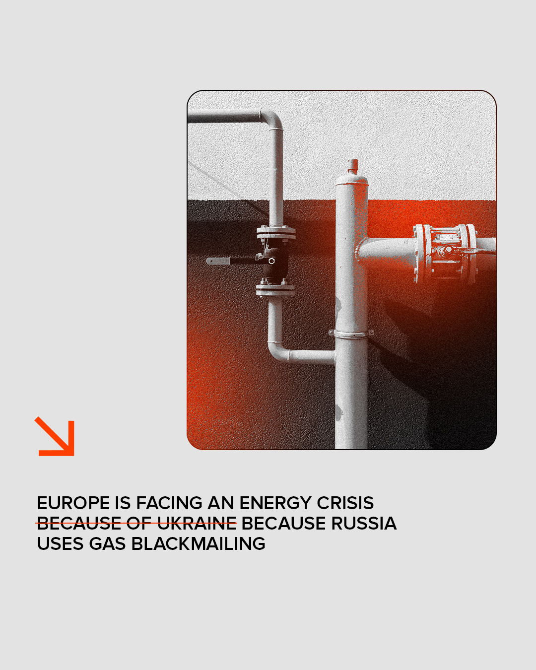 Europe faces energy crisis due to Russia’s gas blackmail