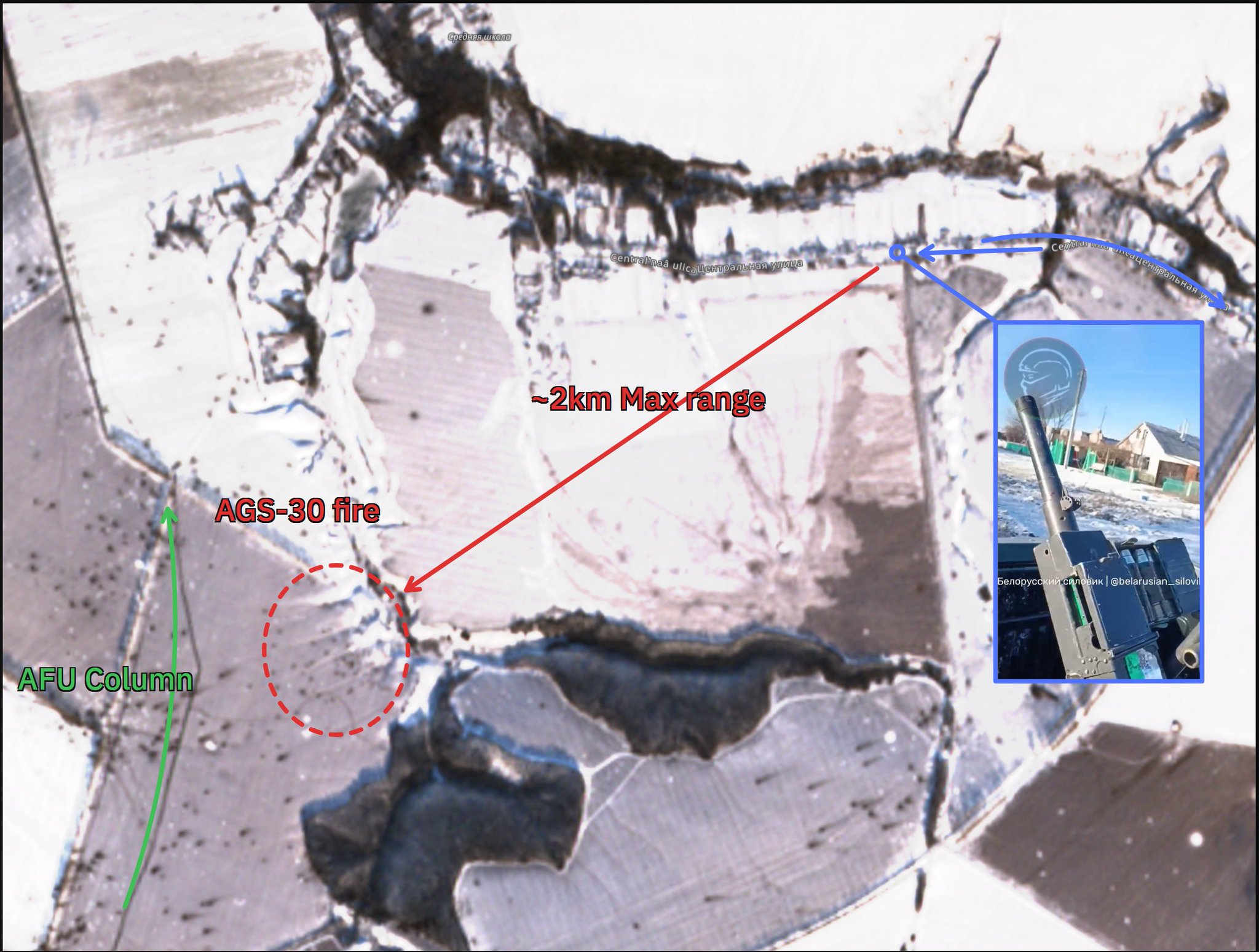 Heroic effort by Apti Alaudinov’s men to engage UA targets beyond AGS max range