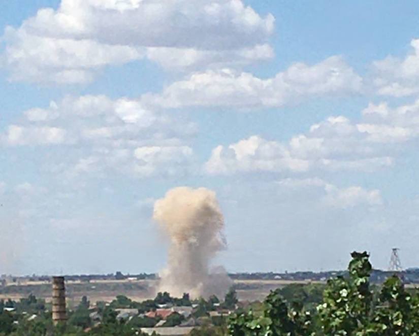 Explosion near Kherson, Ukraine