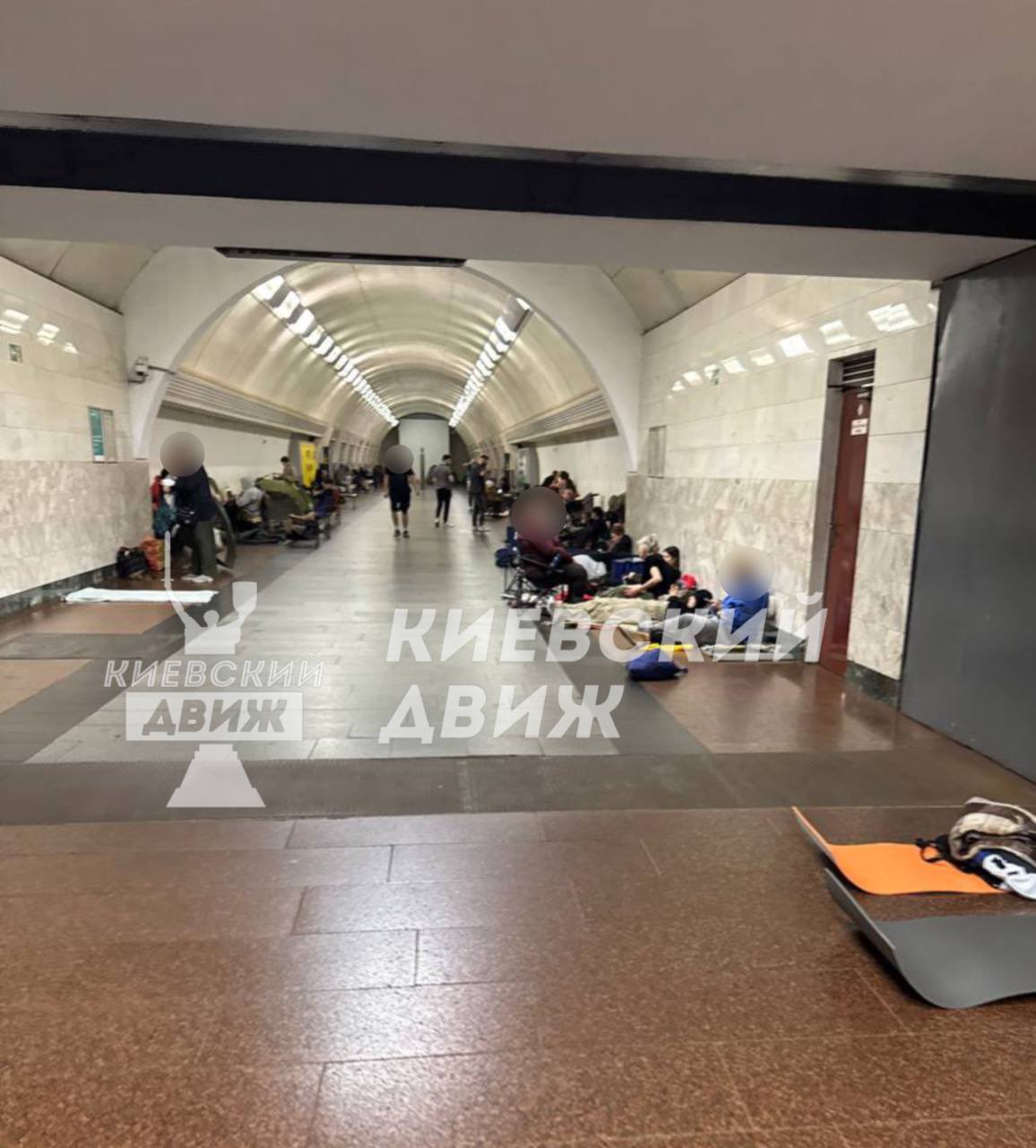 Kyiv air raid sirens sound as Russian drone threat prompts metro shelter