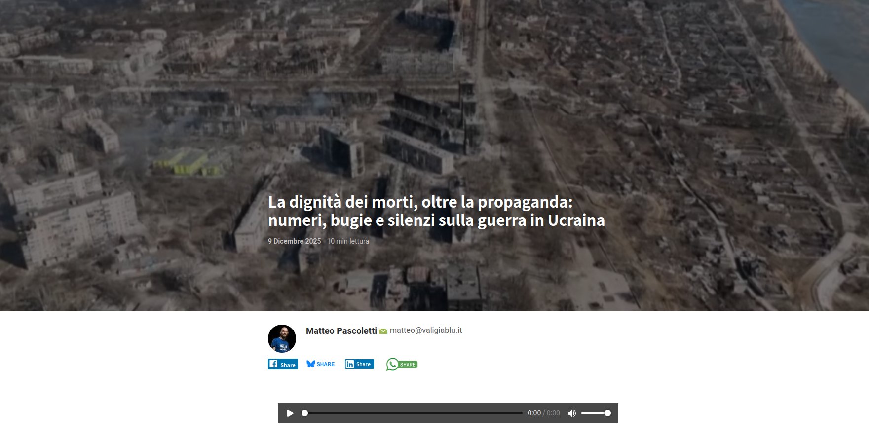 War in Ukraine: Human cost and propaganda