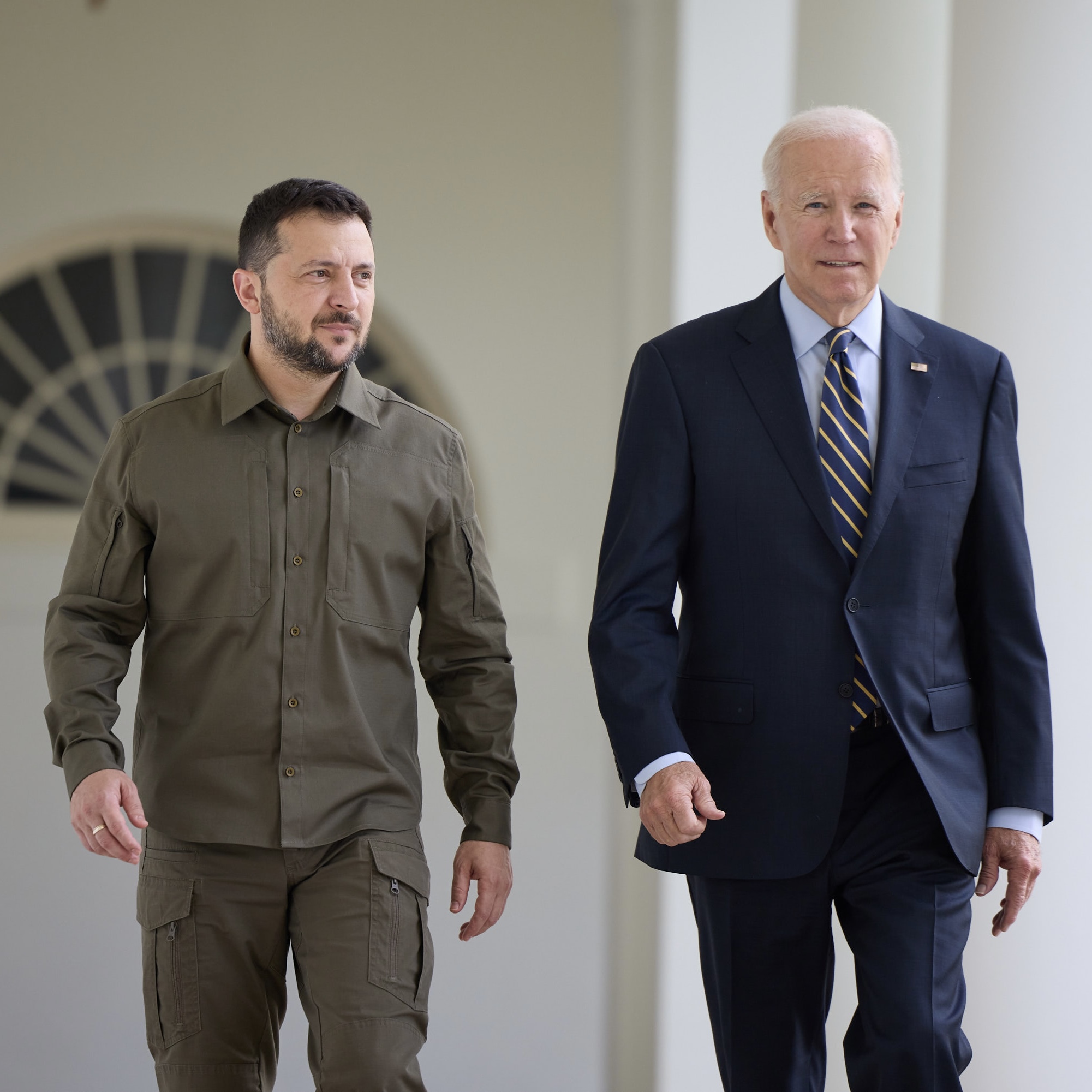 Zelensky and Biden: assurance on aid and defense package