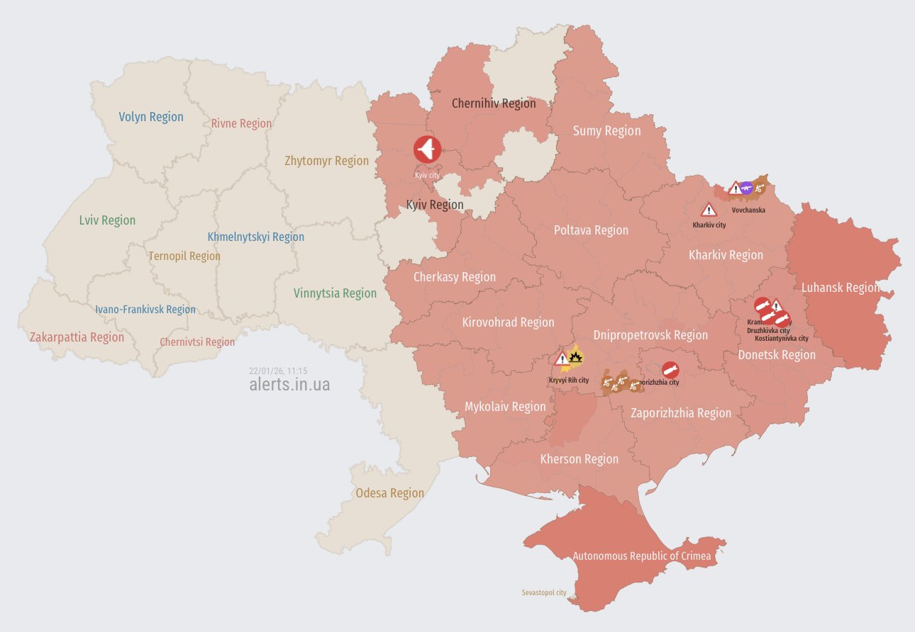 Current Air Threat Situation in Ukraine