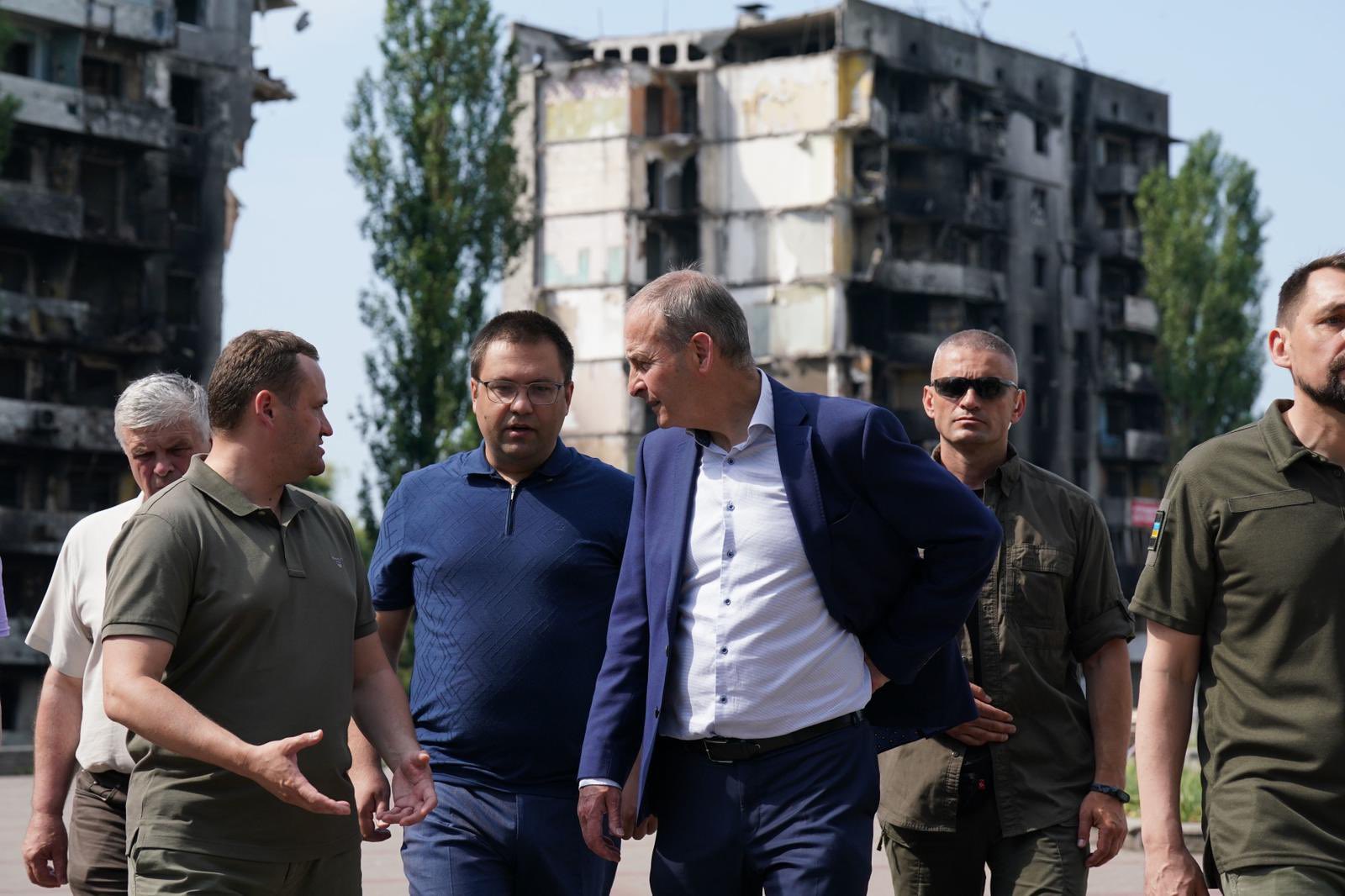 Irish PM reaffirms support for Ukrainian refugees after visiting ravaged towns