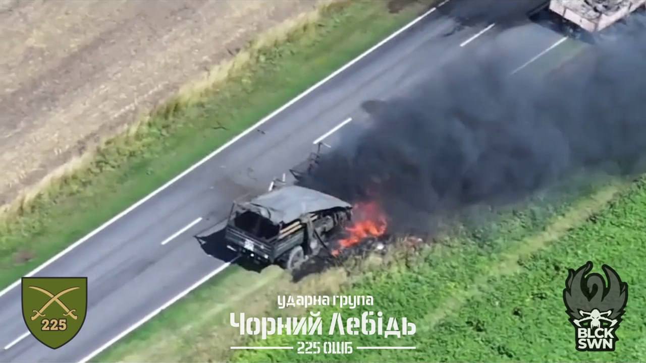 Russian helicopter friendly fire incident, followed by truck strike