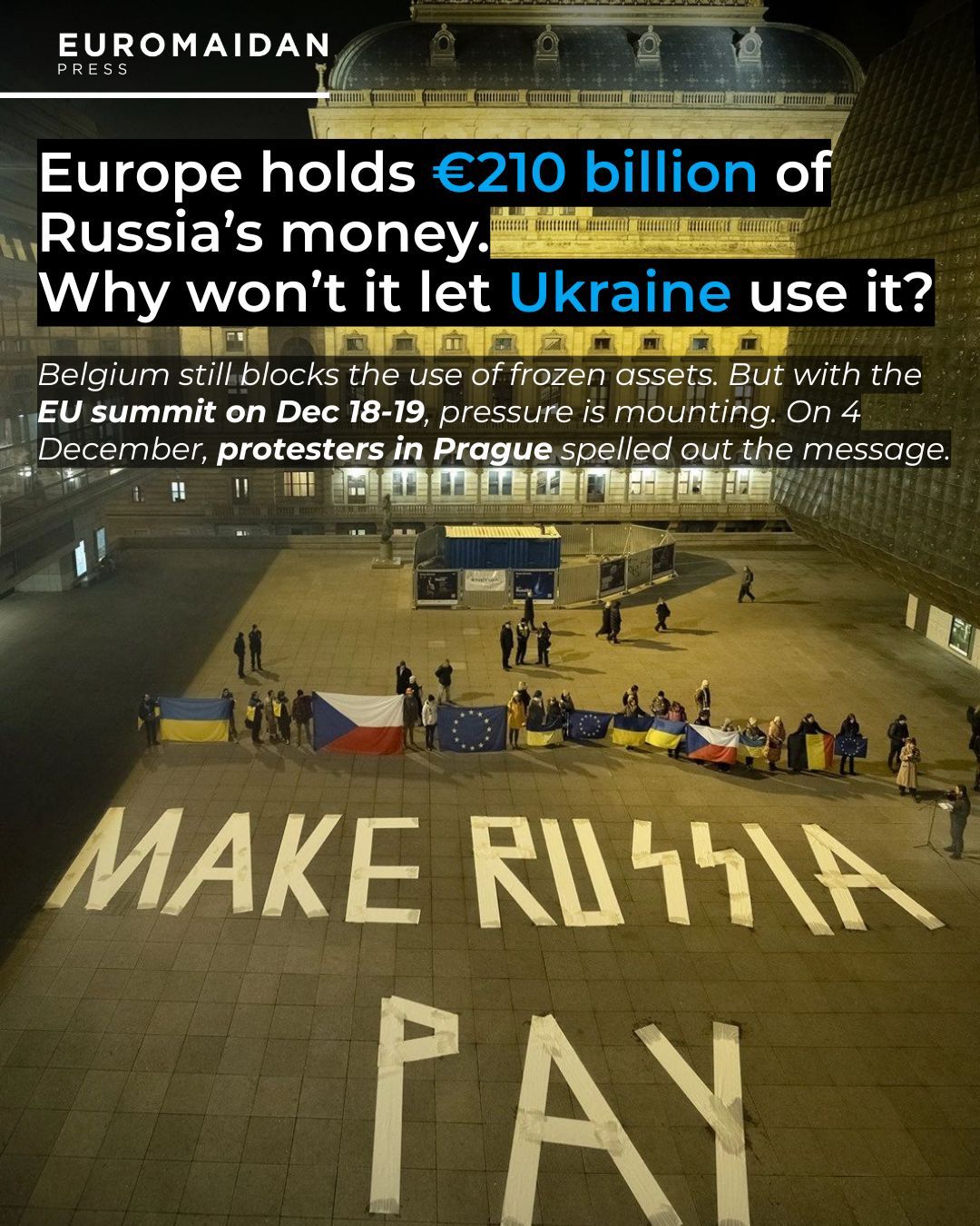 Prague Asks Why Europe Isn’t Using Frozen Russian Assets for Ukraine’s Reconstruction