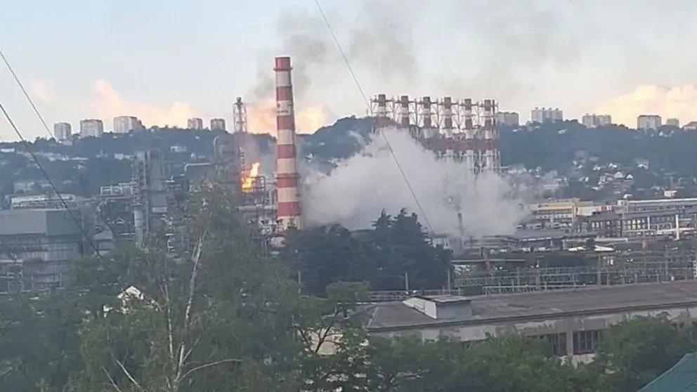 Fire at Russian oil refinery in Tuapse