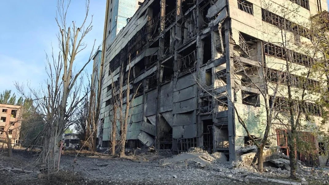 Russian shelling in Donetsk Oblast