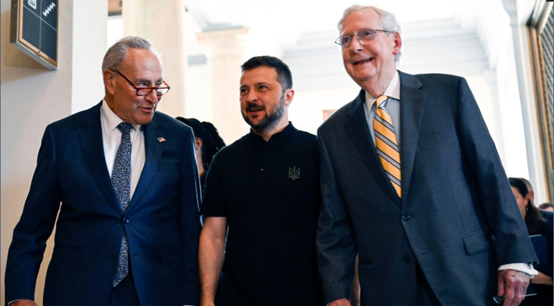 Zelensky to meet US Senate leaders, but not Speaker Johnson