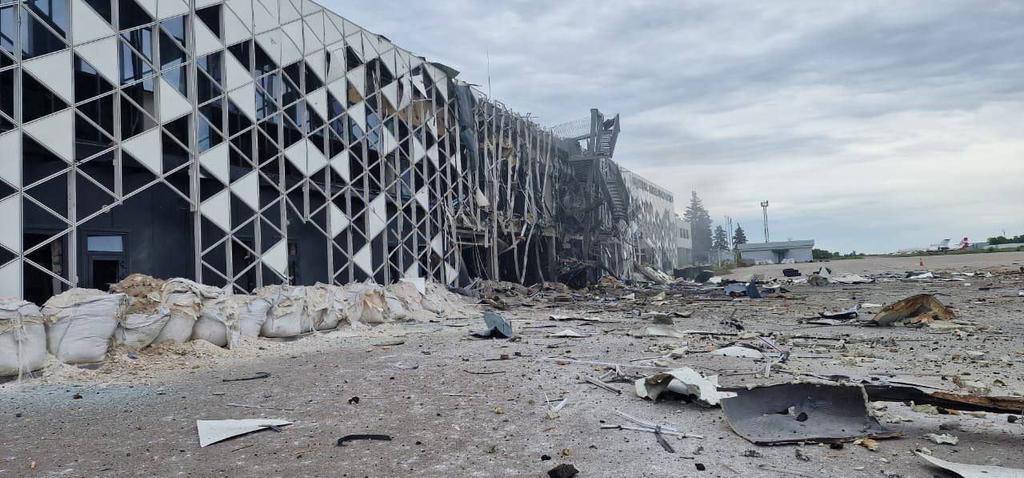 Zaporizhzhia Airport destroyed in Russian strike