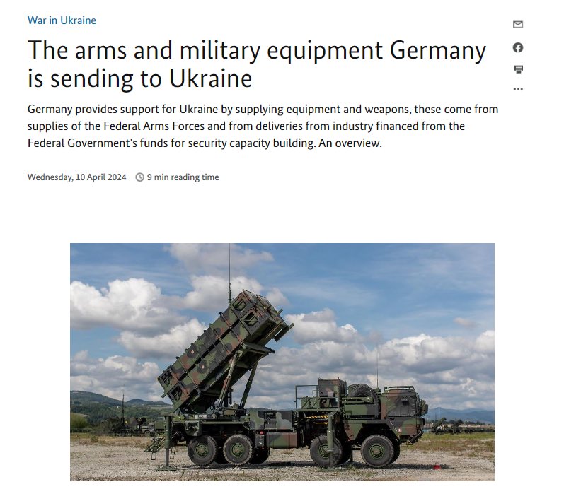 Germany announces new military aid for Ukraine