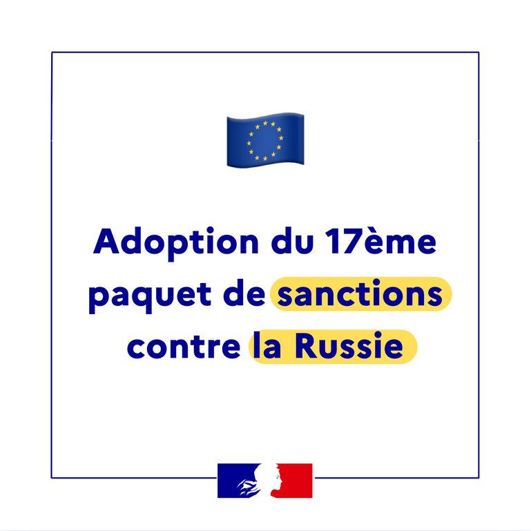 EU adopts 17th sanctions package against Russia