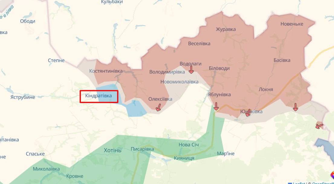 Ukrainian forces liberate Kindrativka