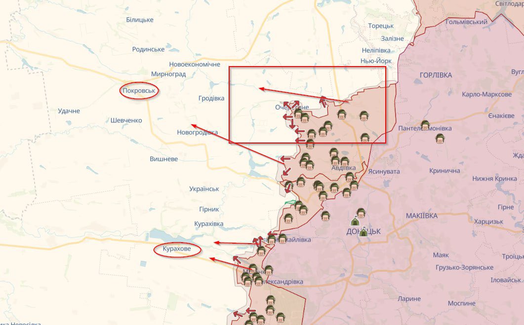 Heavy situation on front in Pokrovsk and Kurakhiv sectors