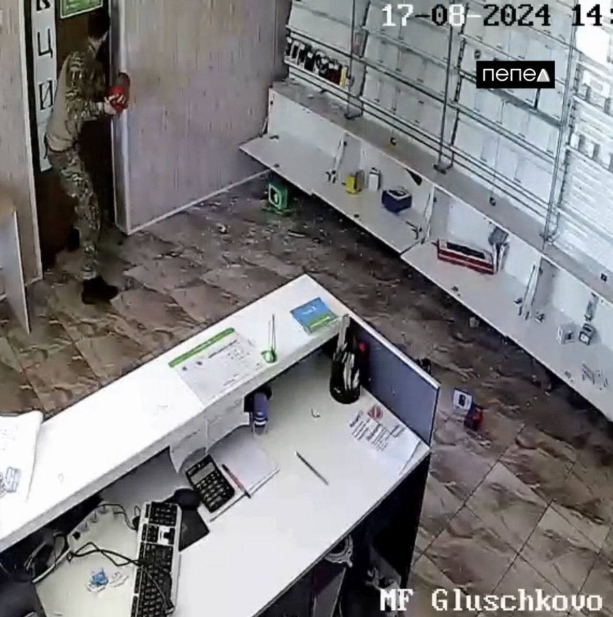 Russian soldiers filmed looting villages