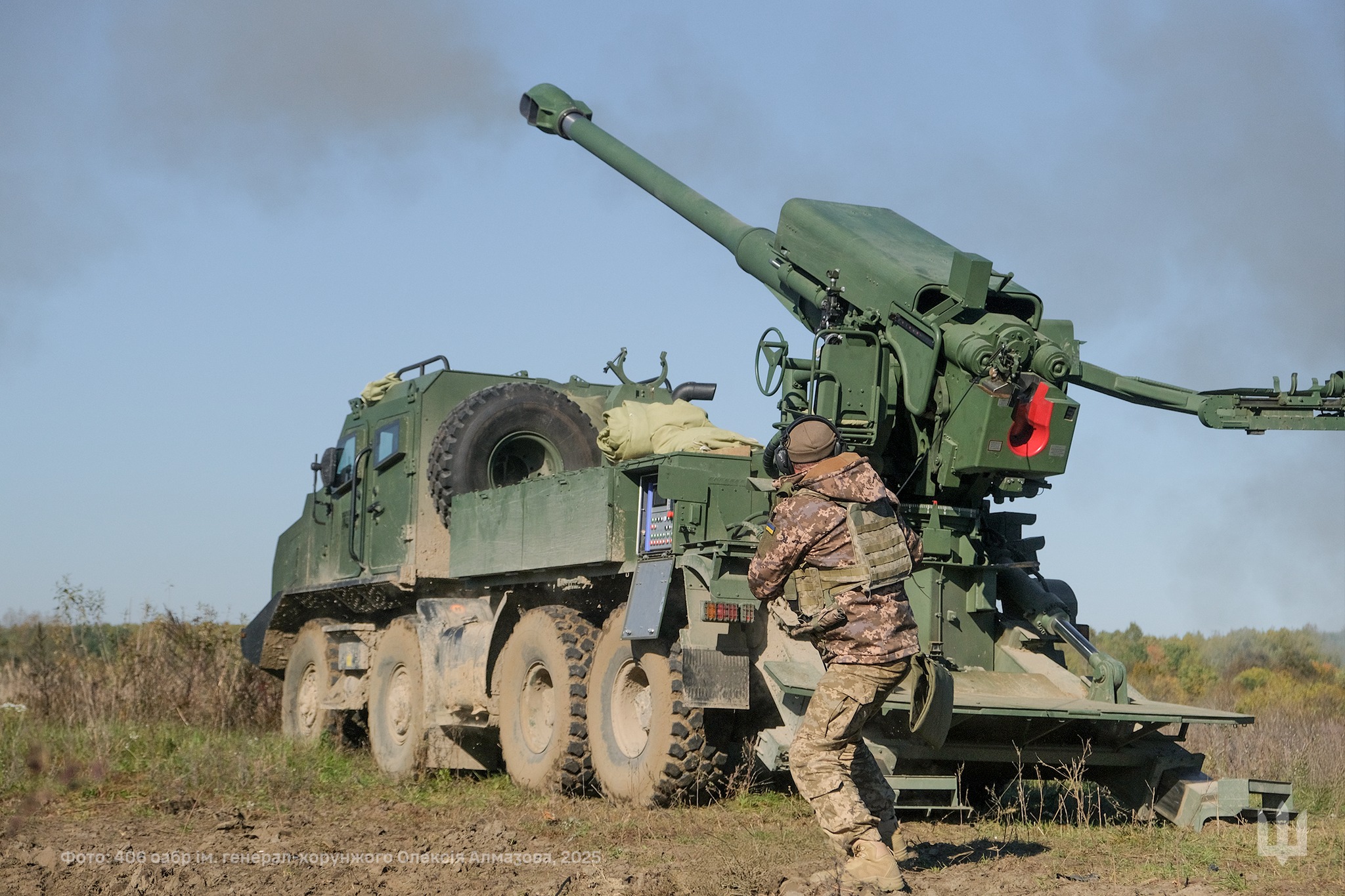 Bohdana howitzer in service destroys invaders