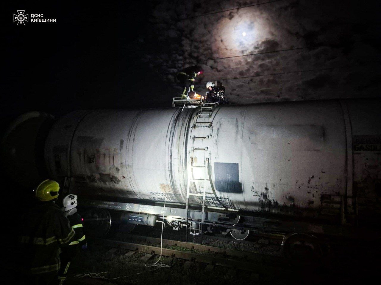 Teenager with severe burns rescued from train car in Kyiv region
