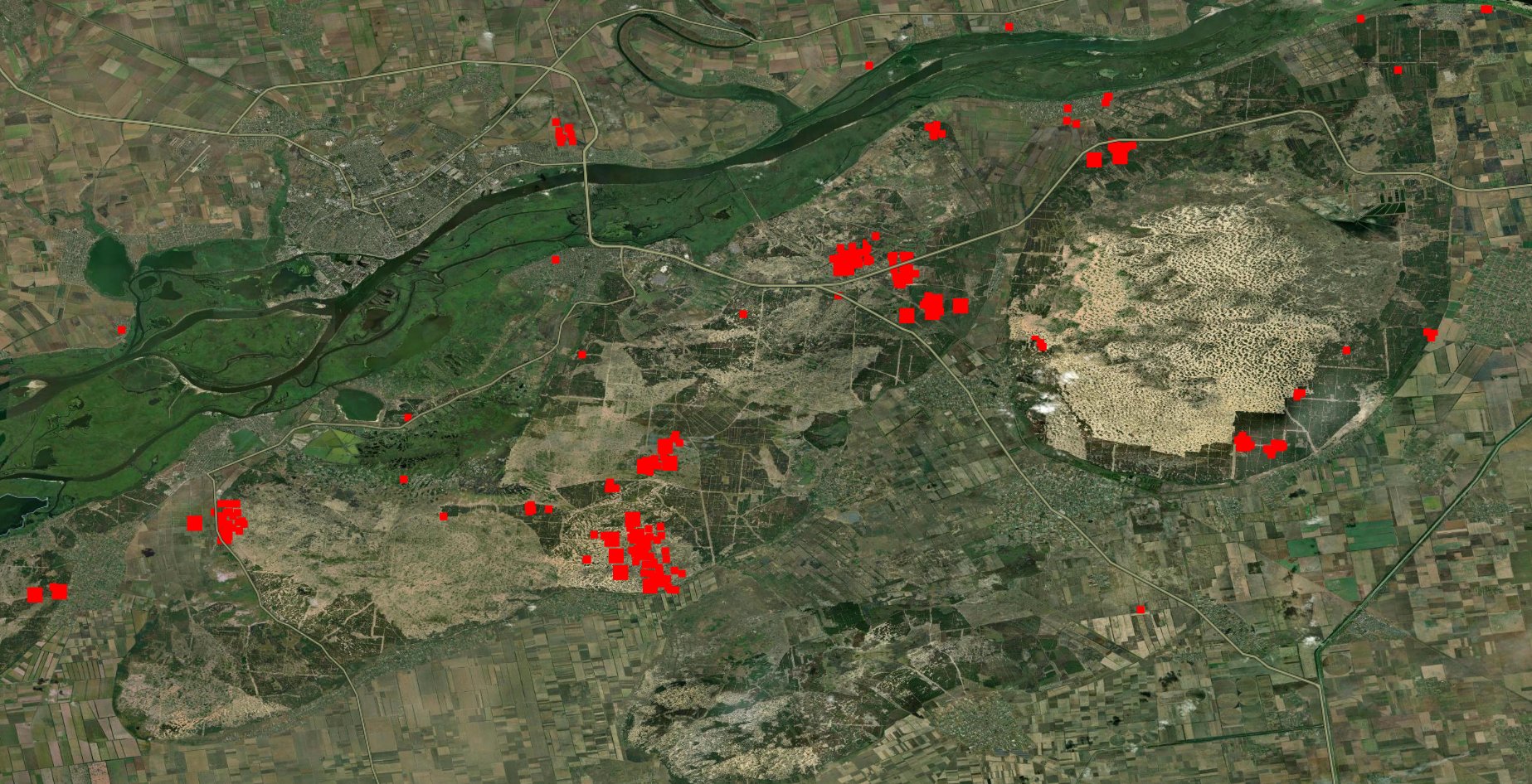 Video of positions destroyed by enemy fire