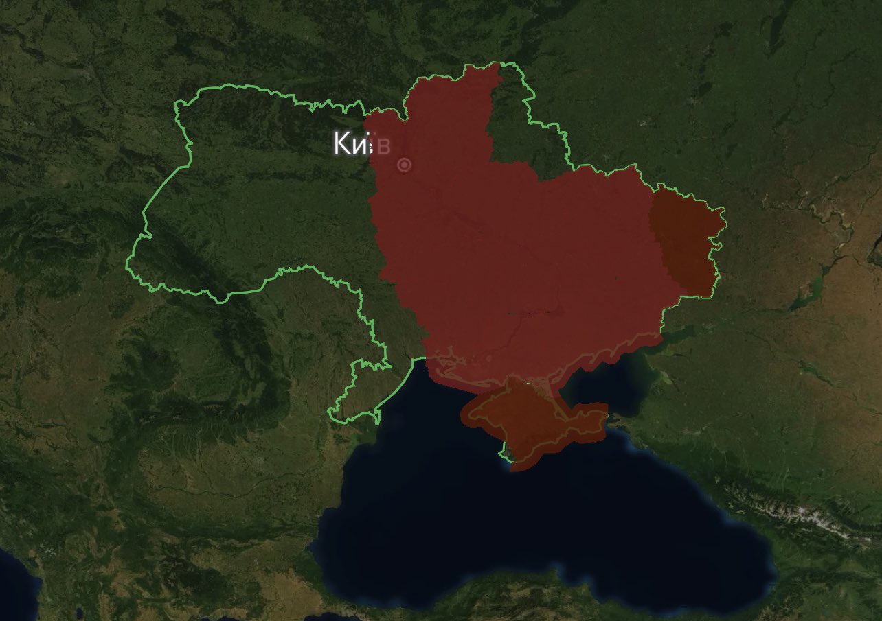 Russian air strikes threat for 14 Ukrainian regions